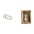 thumbnail image 1 of Elegante Bandeja De Resina Con Soporte Para Fotos De Cristal, Ideal Para El Desayuno, El Baño, La Cafetería, Guardar Cosméticos O Como Expositor De Escritorio., 1 of 8