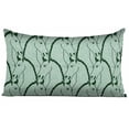 thumbnail image 1 of Vargottam Luxe, Imprimé Vert Menthe 2 Housses de Coussin Décoratives - 24x12 Pouces, 1 of 5