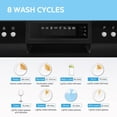 thumbnail image 5 of COMFEE' Energy Star Countertop Dishwasher, 6 Place Settings & 8 Programs, Speed/Baby-Care/Eco/Glass, Black, 5 of 11