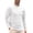 White, variant on COOFANDY Men's Long-Sleeve Crewneck T-Shirt with Pocket, Casual Soft Stretch Tee, Casual Cotton Jersey