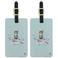 thumbnail image 1 of Beautiful Cuddly Cat Kitten in a Sweater Luggage ID Tags Suitcase Carry-On Cards - Set of 2, 1 of 4