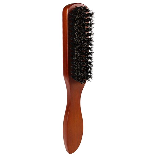 Barba Cerdas con Mango de Madera Estilos con Estilo de Cabello Firme Novio Domesticado para Barba Aseo Yuyangstore Cepillo de barba