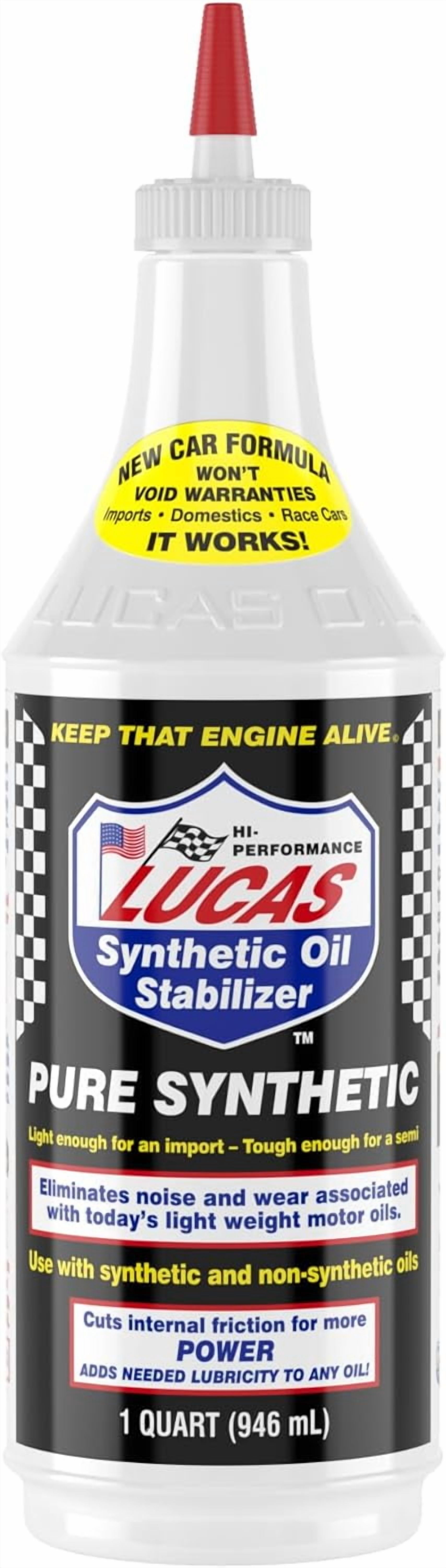 (6 pack) Lucas 10130 Synthetic Oil Stabilizer 32 Ounce