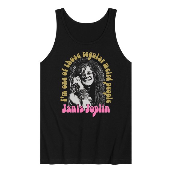 Janis Joplin - One Of Those Regular Weird People - Men's Jersey Tank Top