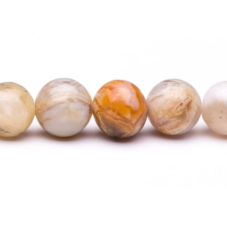 - Round - Shaped Crazy Lace Agate Beads Semi Precious Gemstones Size: 10x10mm Crystal Energy Stone Healing Power for Jewelry Making