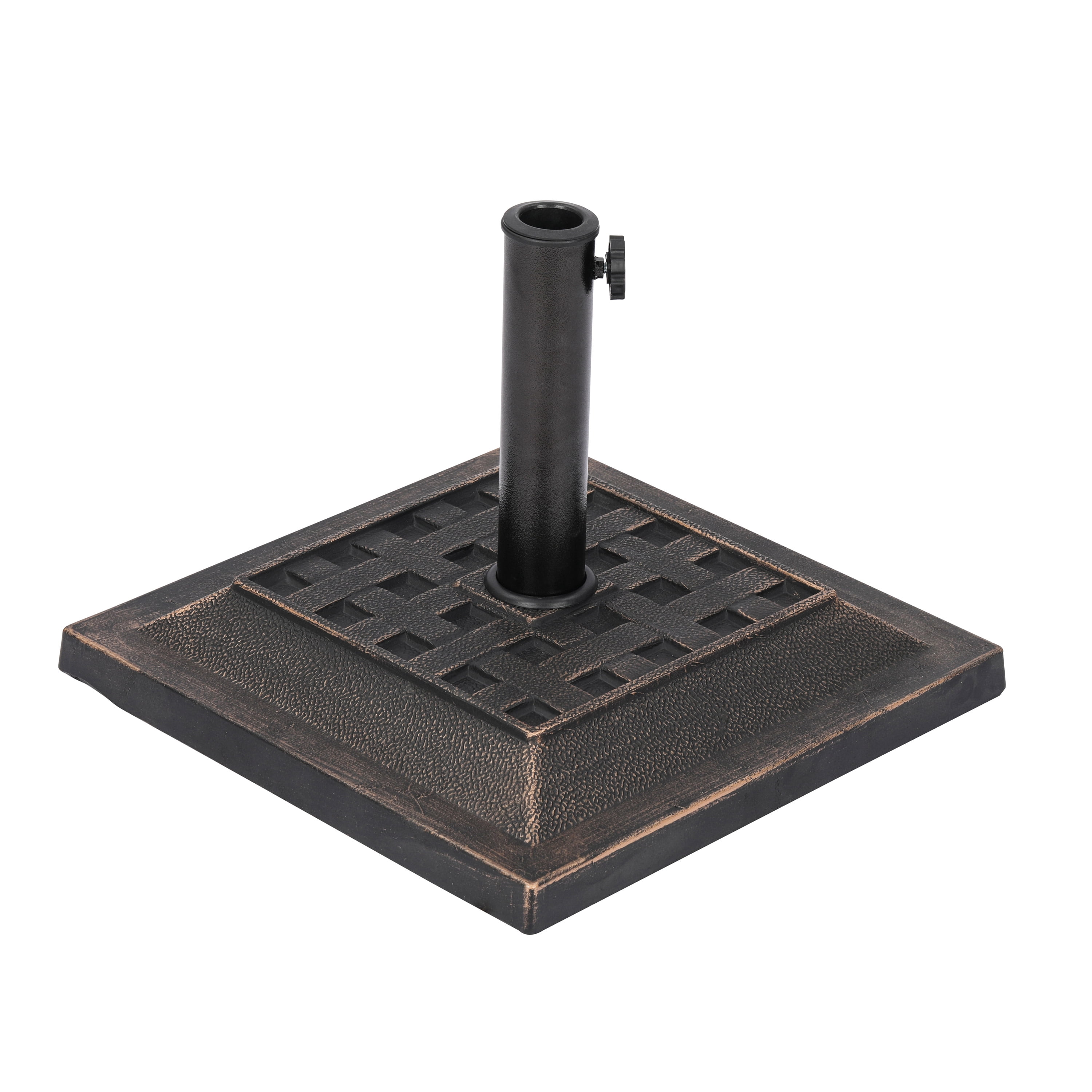 Island Umbrella 26-lb Bronze All-Weather Outdoor Square Resin Umbrella Base