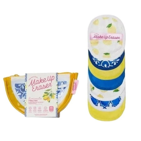 Makeup Eraser Limoncello 7 Day Set – Reusable Makeup Remover Cloths, Eco-Friendly, Machine Washable, Chemical-Free, Travel Friendly