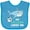 Turquoise, variant on Inktastic My Cousin Loves Me with Cute Sharks Boys or Girls Baby Bib
