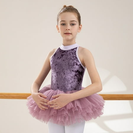 

children s clothing on sale Girls Summer Training Dress Children s Performance Dress Latin Dance Dress Classical Dance Dress Set Gymnastics