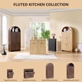 thumbnail image 7 of Aitjunz Fluted Arched Pantry Storage Cabinet, 71'' Kitchen Tall Cabinet with 2 Doors & 2 Large Drawers, Wooden Cabinet w/Adjustable Shelves for Dining Room and Living Room, Natural, 7 of 7
