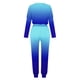 thumbnail image 4 of Gibobby Conjunto de sudadera para mujer Conjunto de pantalón y top de manga larga holgado informal con cuello redondo y color degradado para mujer(Azul,M), 4 of 5