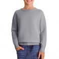 thumbnail image 5 of KAUOD Kids Knit Pullover Sweater Loose Soft Crew Neck Sweater Clothes Boys Girls Fall Casual Lined Sweatshirts Tops Clothes, 5 of 9