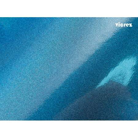 Vicrez Vinyl Car Wrap Film vzv10135 Gloss Blue Glitter Glare Nightlife 5ft x 60ft (Full Roll)