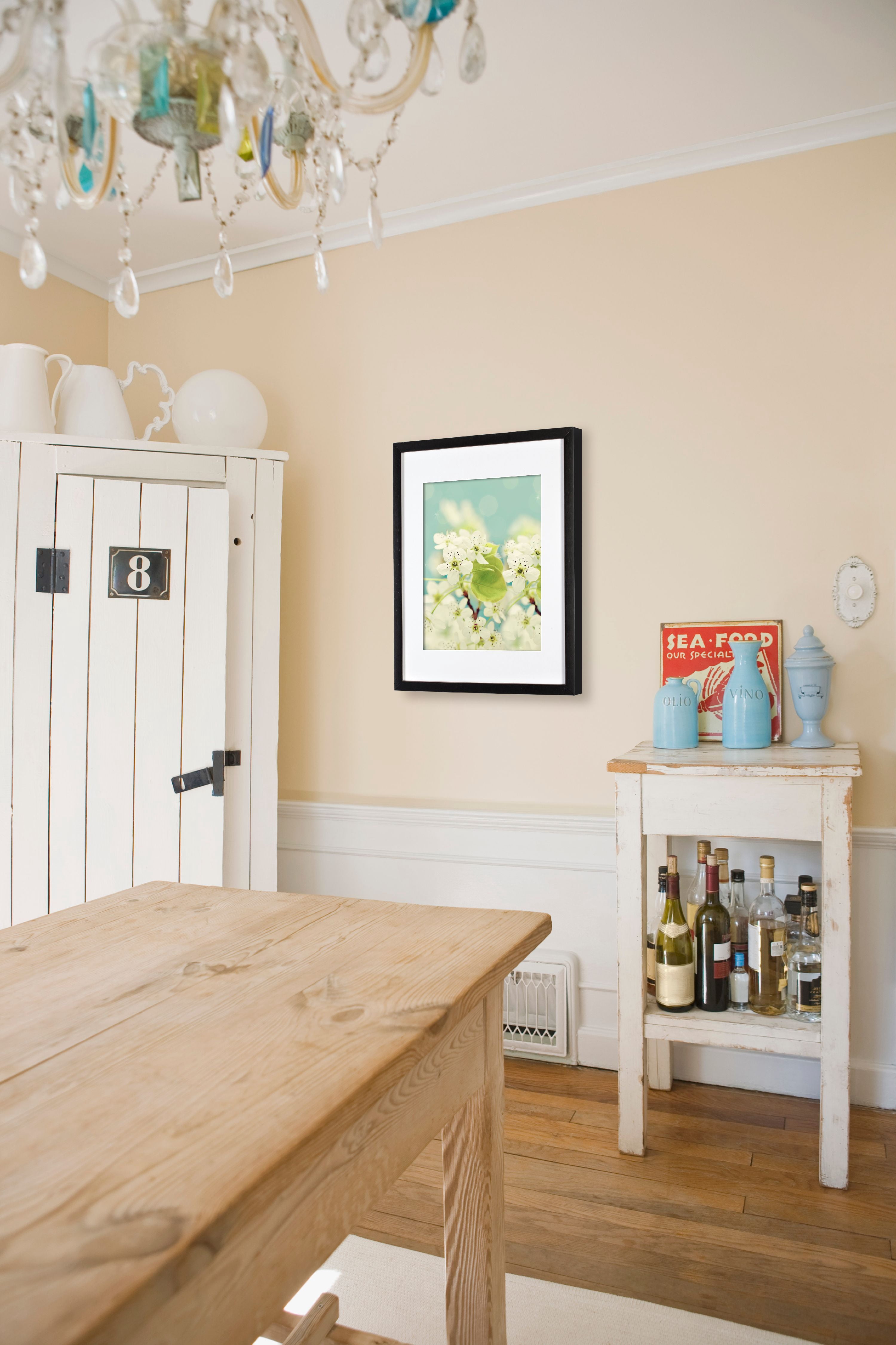 Snap 11"x14" Black Wall Picture Frame with Single White Mat for 8"x10" Image