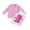 Rose, variante sur ZAXARRA Ensembles 2 Pcs pour Bébés Filles Été Imprimé Ours Robes Débardeurs Sans Manches et Cardigan en Chiffon pour Fête à la Plage Vêtements Mignons