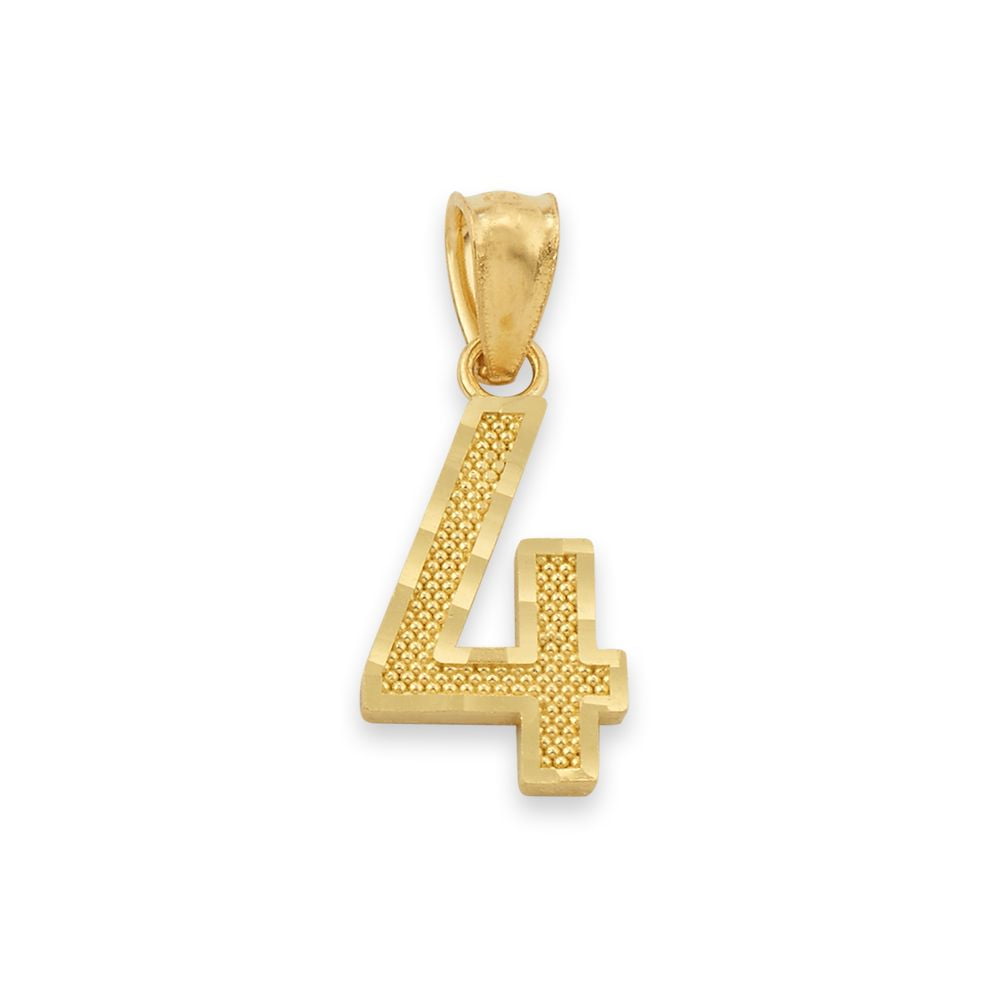 number 4 pendant