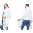 thumbnail image 2 of PIKADINGNIS Women Wrap Shawls Winter Warm Fluffy Plush Wrap Scarf Cardigan Cape Coat, 2 of 6