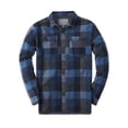 thumbnail image 3 of Ma Croix Mens Casual Plaid Flannel Button Up Long Sleeve Collared Shirt, 3 of 7