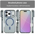 thumbnail image 2 of For iPhone 17 Pro Case (Compatible with MagSafe) Slim Frosted Translucent Shockproof with Anti-Fingerprint Phone Case,Dark Blue,For iPhone 17 Pro, 2 of 8