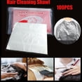 thumbnail image 4 of 100 Uds capas de corte de pelo capas de peluquería desechables impermeables delantal para corte de pelo herramientas de peluquero, 4 of 8