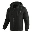 thumbnail image 1 of Ceisia Men's solid color zipper jacket pocket long sleeve outdoor Gift outerwear, 1 of 9