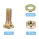 thumbnail image 3 of Kit de tornillos de carro M8 x 20mm, juego de 12 tornillos de carro incluye arandelas y tuercas - Acero al carbono con recubrimiento de zinc, 3 of 6
