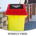 thumbnail image 6 of unbranded Recycling Bin with Lid Wheeled Garbage Can Trash Can Lid 40.00X27.00X15.50CM Red, 6 of 8