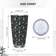 thumbnail image 4 of Rateoe Gold Snowflake Christmas Tree Printed Car Guy Gifts for Men Women Tumbler - 20oz/590ml Double Wall Vacuum Insulated Stainless Steel Travel Tumbler Cups with Lid & Straw-Without Straw, 4 of 8