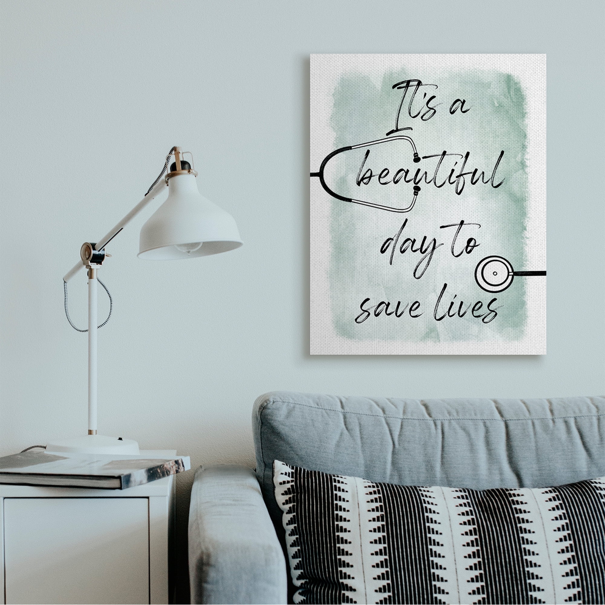 Stupell Industries Beautiful Day Save Lives Phrase Healthcare Appreciation Canvas Wall Art by Marcus Prime