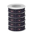 thumbnail image 2 of 5 Rolls Christmas Ribbon 1.5 inch Wide Decorative Ribbon for Gift Wrapping and Holiday Decorations Ancient Symbol Pattern, 2 of 7
