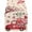 Watermelon Red, variant on Valentine's Day Table Runner with Red Truck and Hearts Design, Romantic Dining Room Decor, 13x72 Inches, Cotton Linen