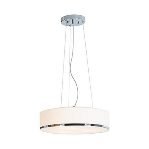 Aero 20673-CH-OPL 3 Light Pendant In Chrome