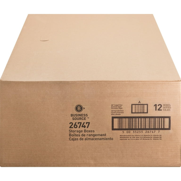 Business Source Medium Duty Legal Size Storage Box - Internal Dimensions: 15 Business Source Medium Duty Legal Size Storage Box - Internal Dimensions: 15