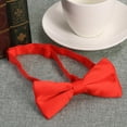 thumbnail image 3 of LIFKOME Pre Tied Bow Tie in Bright Red for Musical Bands 1Pcs, 3 of 5