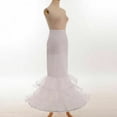 thumbnail image 4 of Women White Fishtail Dress Bustle White Petticoat fpr gown, 4 of 6