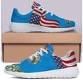 thumbnail image 3 of Golden Retriever Dog 4th Of July Shoes American flag Print Sneakers Lightweight Comfortable Running Shoes for Men Women White Size 9, 3 of 7