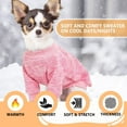 thumbnail image 4 of Dog Sweaters for Small Dogs Fall Winter Dog Clothes Female Fleece Puppy Sweaters Warm Thick Outfit Pet Small Dog Sweater for Boy Girl Dogs,S, 4 of 7