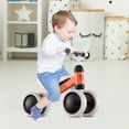 thumbnail image 2 of Costway 4 Wheels Baby Balance Bike for 2 Years Old Boys Girls with Soft Seat Ride On Toy Orange, 2 of 10