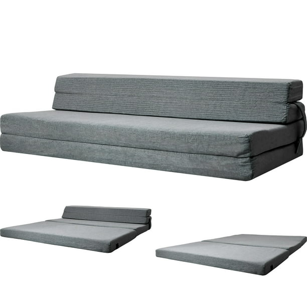 Sofá Cama Futon Plegable Houzer Foam 3 En 1 Matrimonial
