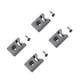 thumbnail image 3 of Topes de puerta 4 piezas rodillos para puertas de ducha evitan daños a las poleas Topes superiores inferiores para puertas de ducha topes de goma para, 3 of 9