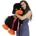 thumbnail image 4 of Personalized Giant Stuffed Black Duck 36 Inches Soft American Made 3 Foot Plush Animal, 4 of 7