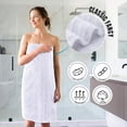 thumbnail image 4 of Utopia Towels 8 Piece Towel Set – Super Absorbent & Quicker-to-Dry, Thick 100% Ring Spun Cotton Towels for Bathroom, Spa & Hotel – 2 Bath, 2 Hand, 4 Washcloths, White, 4 of 7