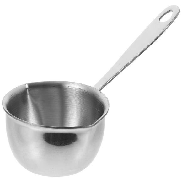 Pasta Pan Milk Coffee Pot Pouring Pot with Scale Stainless Steel Small Pot 120ml