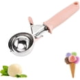 thumbnail image 1 of Ice Cream Scoop Stainless Steel Cookie Fruit Dessert Scoop Metal Small Ice Cream Scoop For Meatballs Mashed Potatoes(pink), 1 of 5