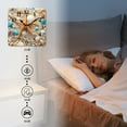 thumbnail image 4 of Square Wall Clock,Seashells And Starfish On Sandy BackgSquare With Blue Shells,Silent Non-Ticking Wall Clock Decor for Home Office Kitchen Living Room Bedroom(16inch), 4 of 4