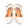 thumbnail image 2 of Ninety Union Blake Metallic Trim Block Heel Slingback, Beige, 10, 2 of 5