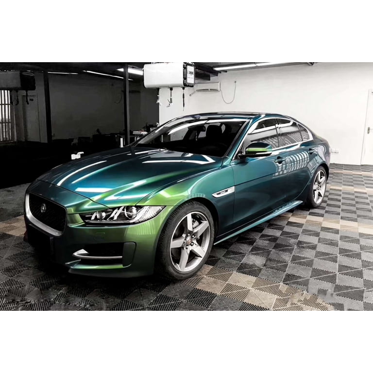 Film Adhésif Vinyle Fluorescent Vert Néon Brillant - Pour Customisation Auto/Moto - Découpe Libre