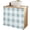 Blue, variant on Grey Plaid Sink Skirt 11"W x 13"L,Dustproof Under Sink Curtain Skirt for Bathroom Kitchen,Spring Summer Farmhouse Buffalo Checkered Adhesive Short Curtain Vanity Cover for Laundry Closet Shoe Rack