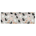 thumbnail image 6 of Yayeee Kitchen Valance Rod Pocket 54" x 18" Living Room Window Curtain, Gray Cartoon Pattern, 6 of 6