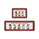 thumbnail image 1 of Juego de 2 alfombras y tapetes navideños de cocina DagobertNiko, decoración navideña para el hogar, base antideslizante, alfombra de cocina navideña de invierno, tapete bajo para cocina, Navidad, 1 of 6